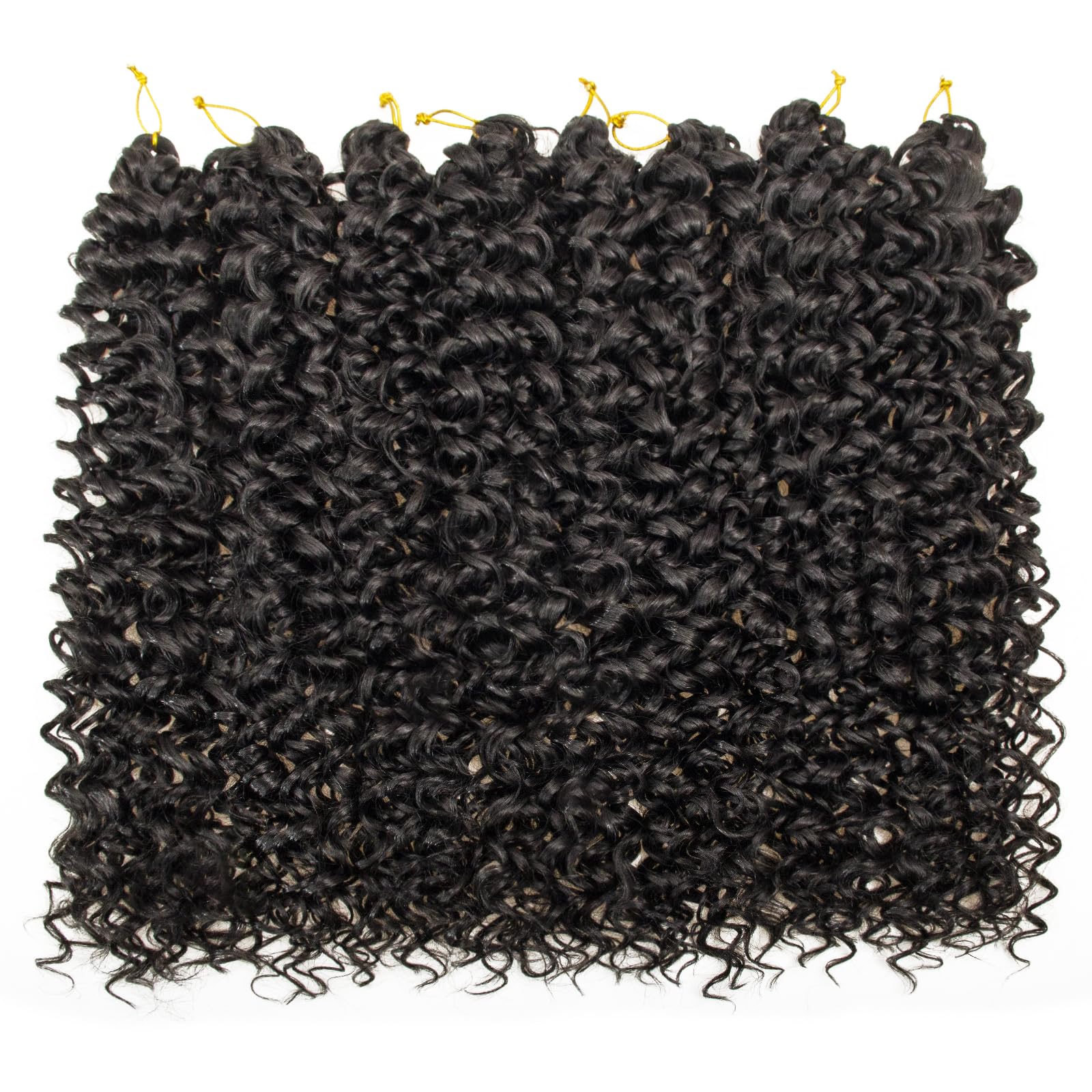 YXCHERISHAIR 12-inch curly crochet braid in 1B for quick daily styling.