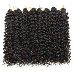 YXCHERISHAIR 12-inch curly crochet braid in 1B for quick daily styling.