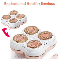 Yxxyssc Flawliss replacement heads installation shown for easy setup