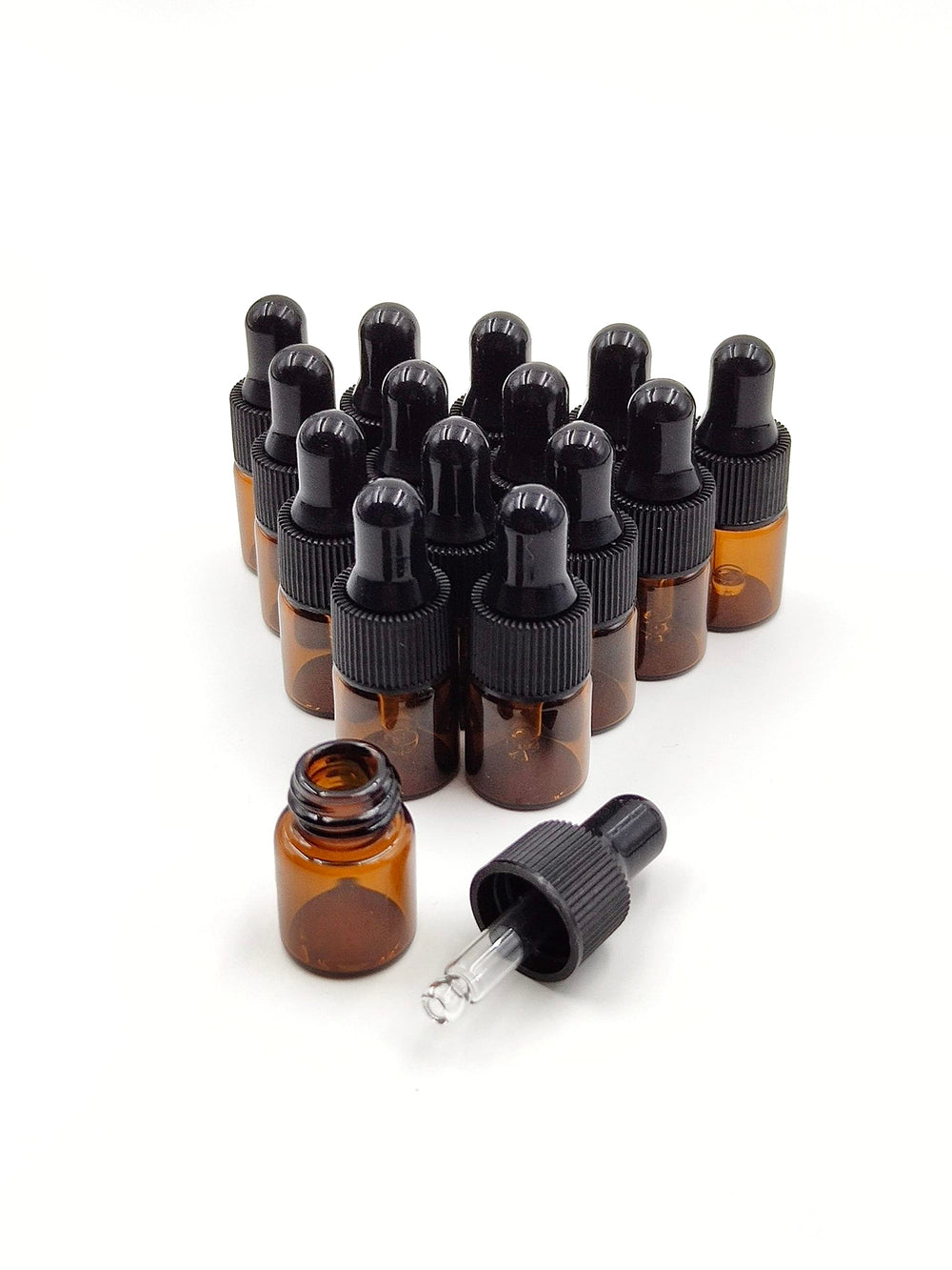 YYNGJCK amber glass dropper bottle pack of 15 for handy samples