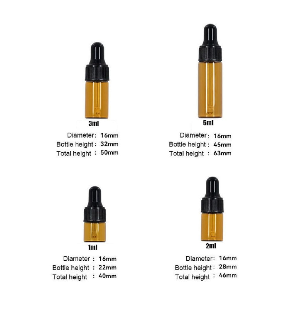 YYNGJCK amber glass dropper bottle compact size eases packing