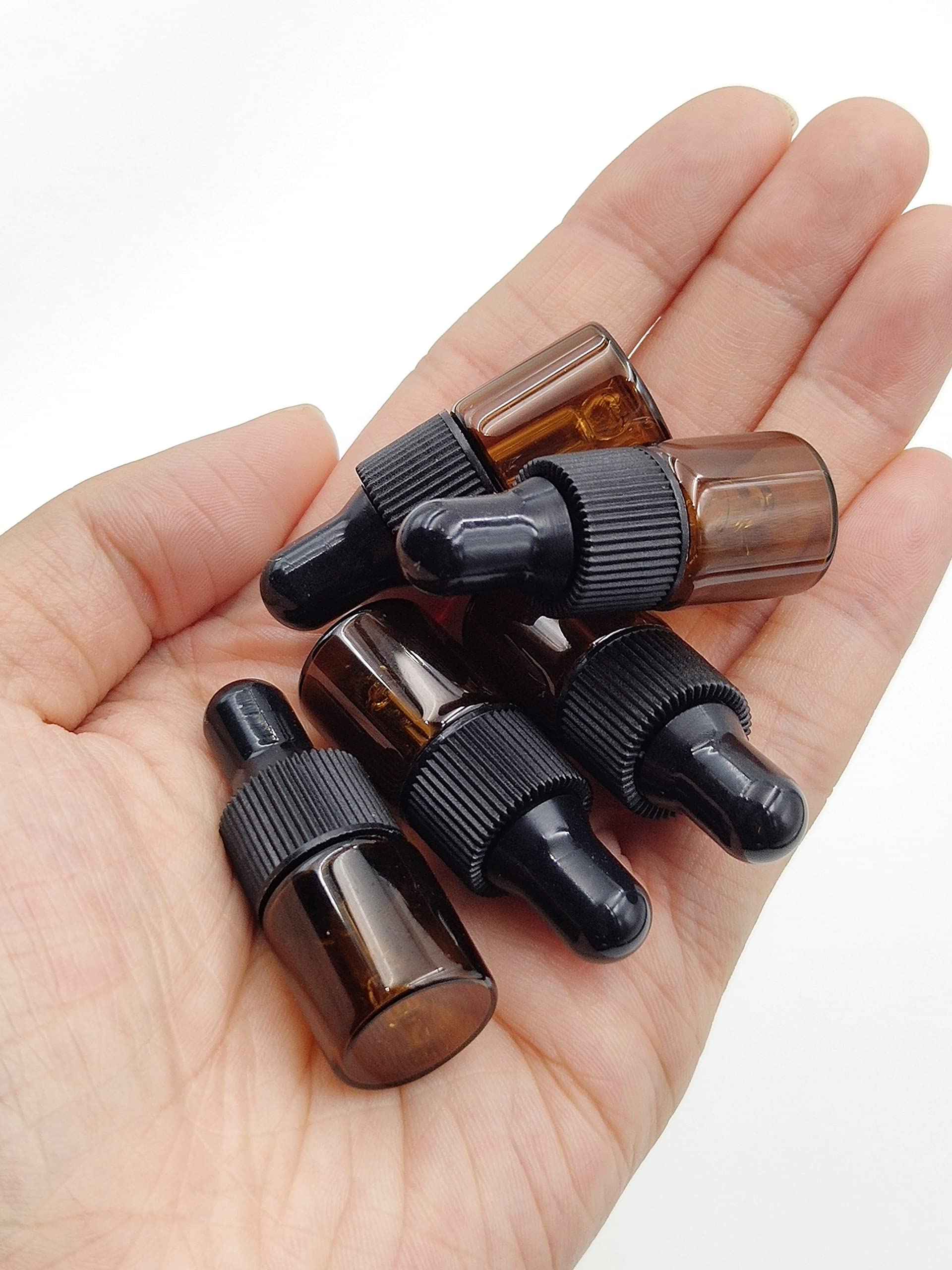 YYNGJCK amber glass dropper bottle UV protection for light-sensitive liquids