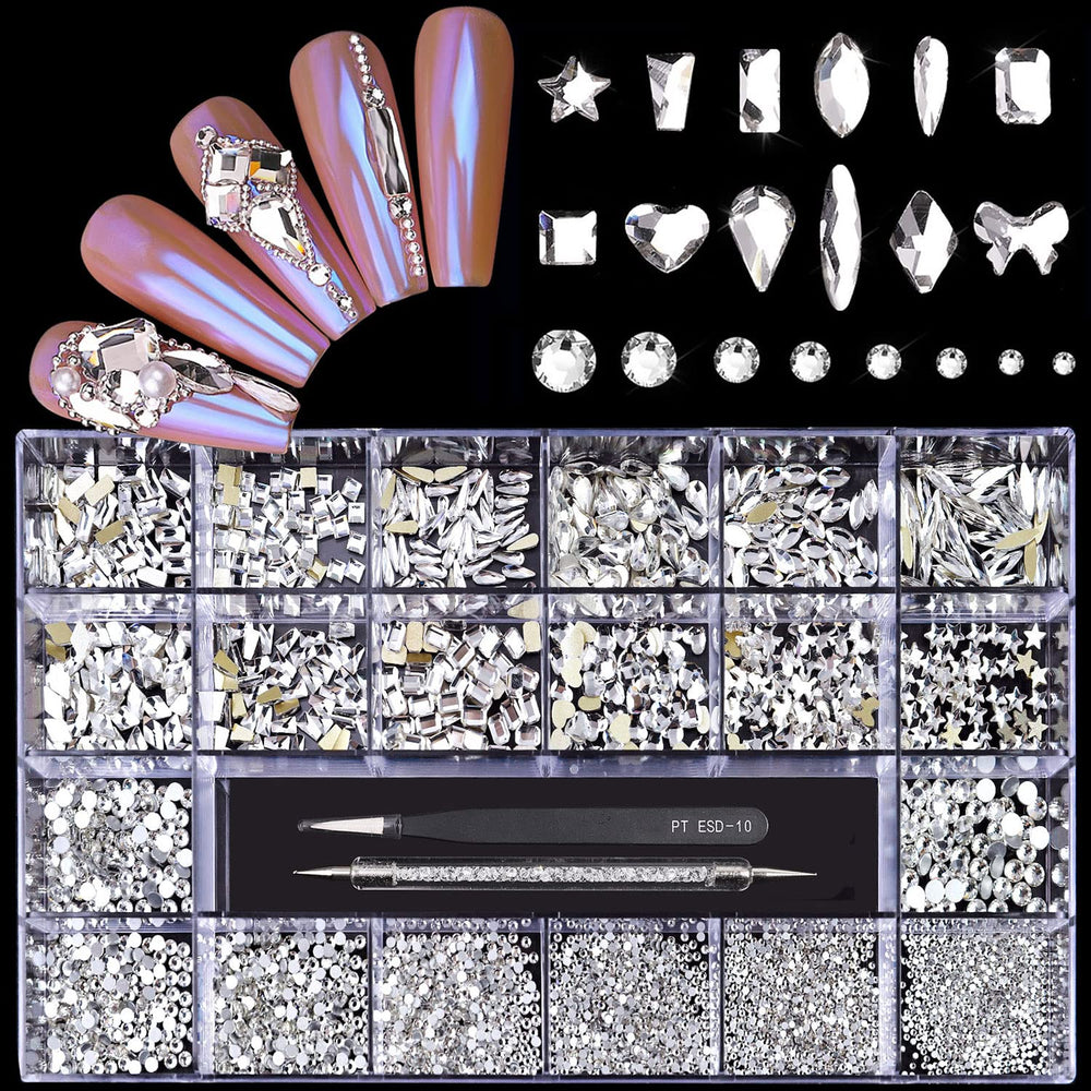 Yzzseven 12-types 600 white diamonds for refined craft accents.