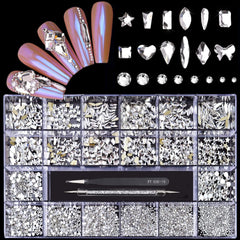 Yzzseven 12-types 600 white diamonds for refined craft accents.