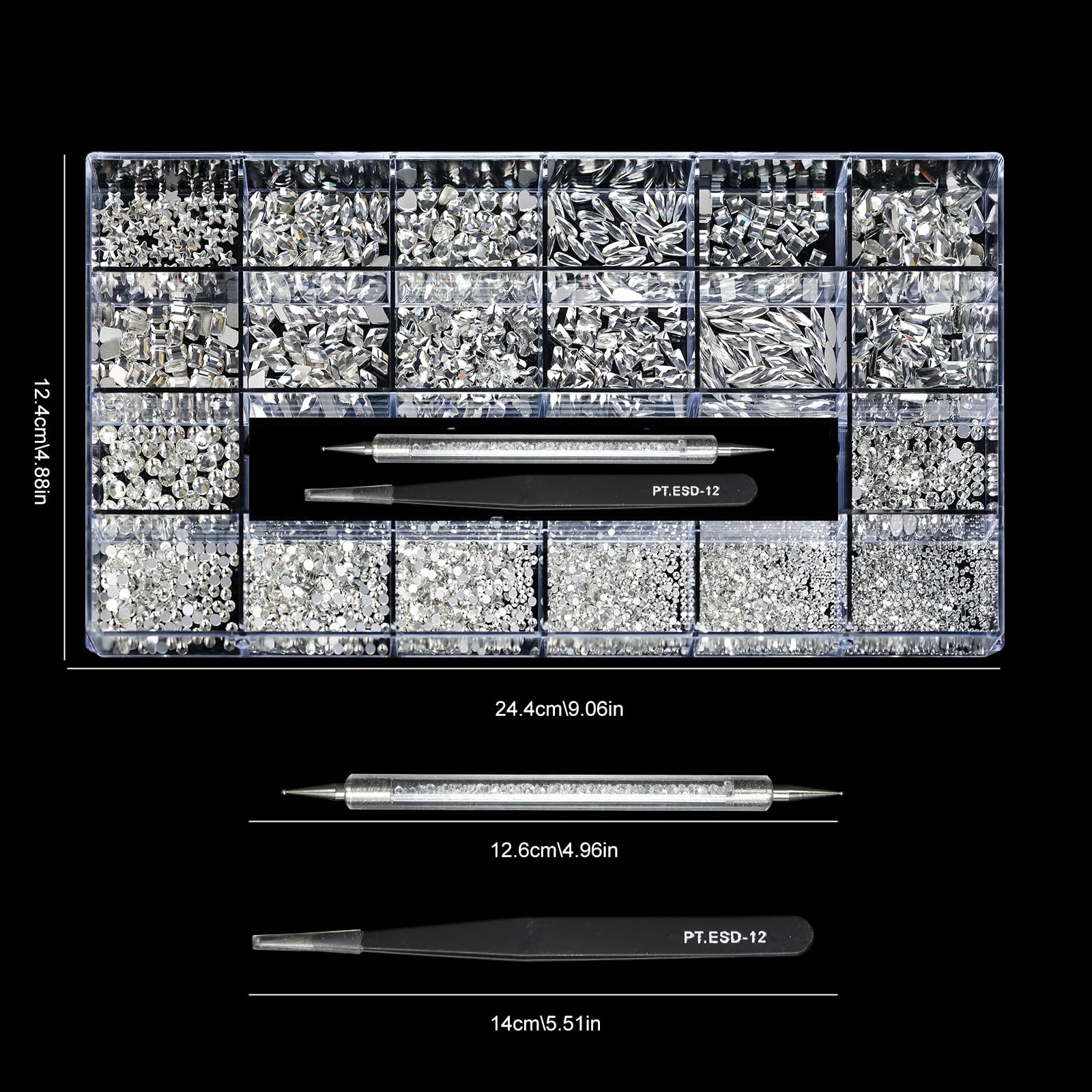 Yzzseven nail art rhinestones pack for quick decor upgrades.