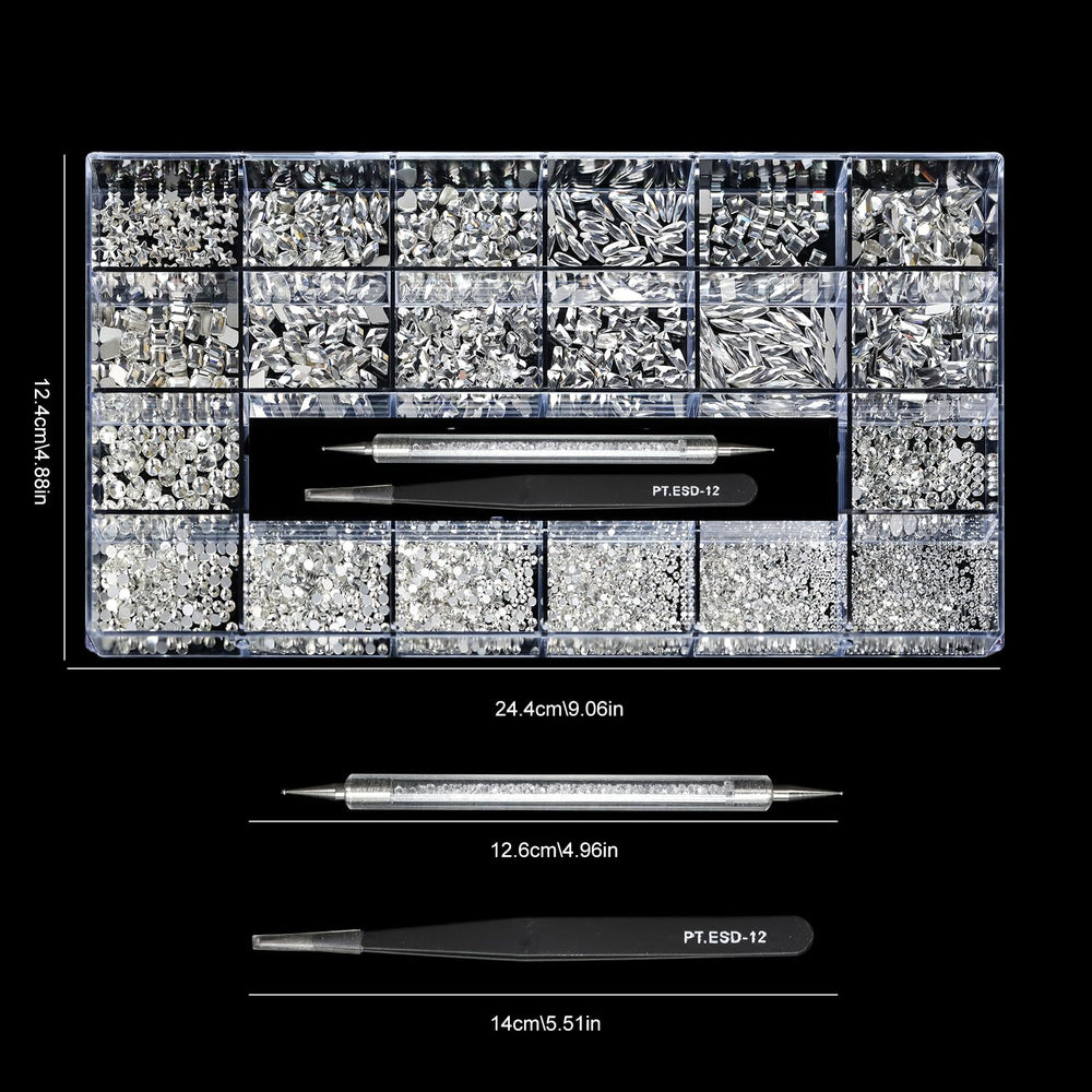 Yzzseven nail art rhinestones pack for quick decor upgrades.