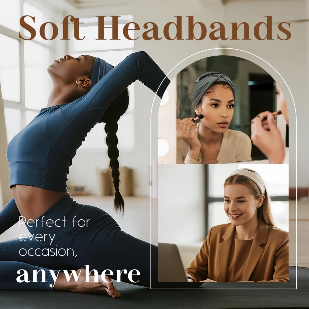 Z-CHARMMY elastic headbands extend to 19.7 inches for comfortable sizing.