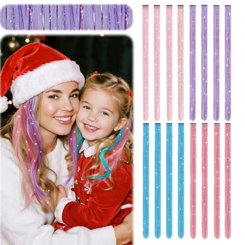 Z-CHARMMY fairy hair tinsel kit packaging showing vibrant colors for gifting.