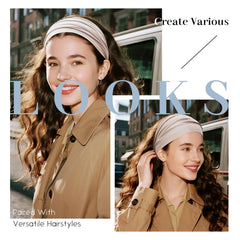 Z-CHARMMY non-slip elastic headbands stay in place during workouts and daily wear.