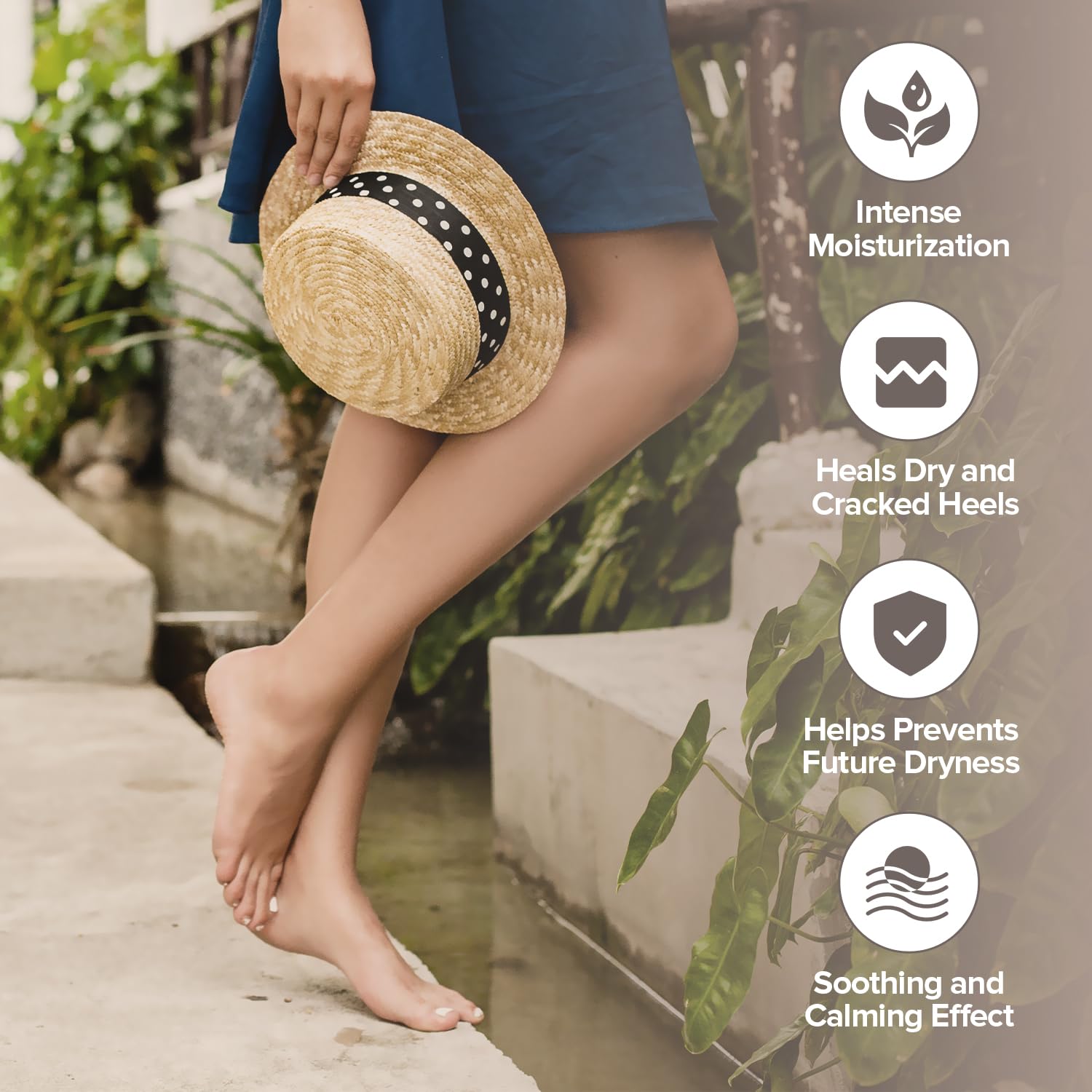ZAAINA Intensive Heel Balm Stick twist-up design enables easy daily use.