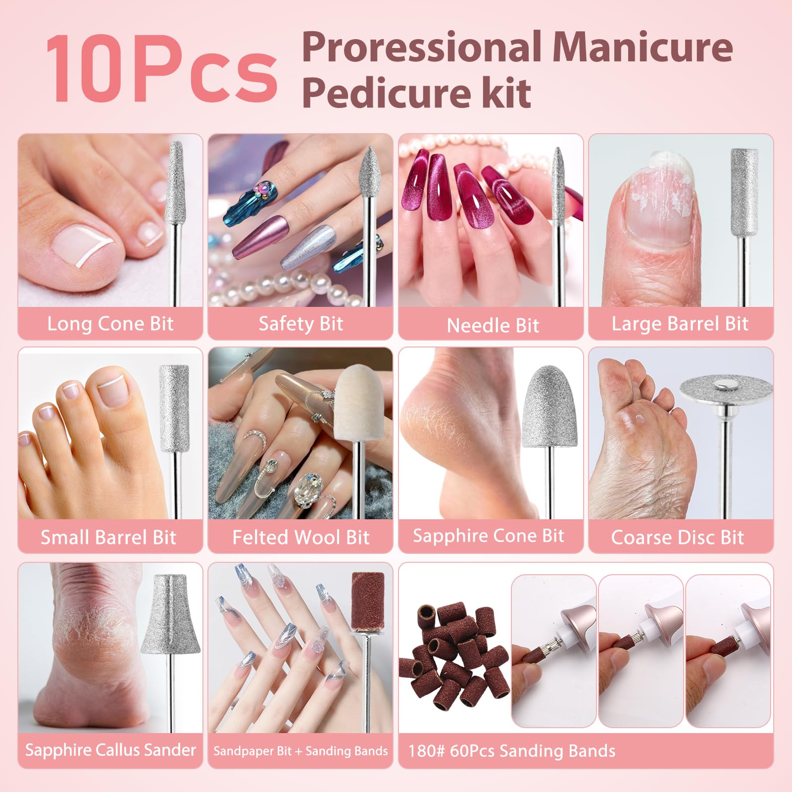 ZABOUL low-noise motor minimizes distraction during manicures and pedicures