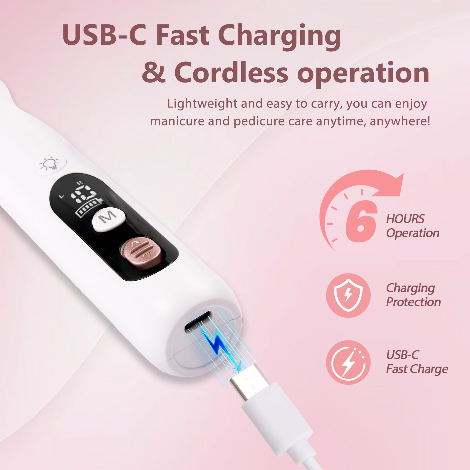 ZABOUL travel-friendly cordless design ideal for salon or home use