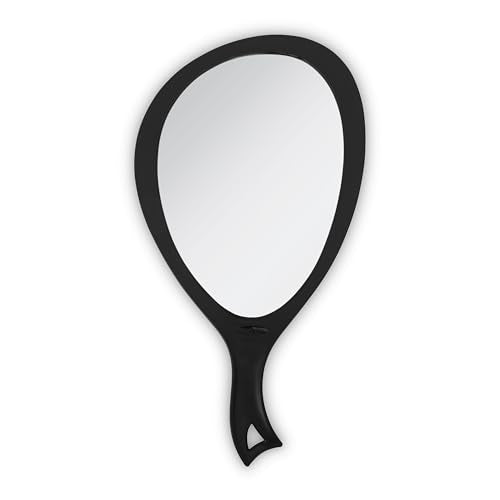 10-inch wide teardrop oval mirror by Zadro for full-face viewing