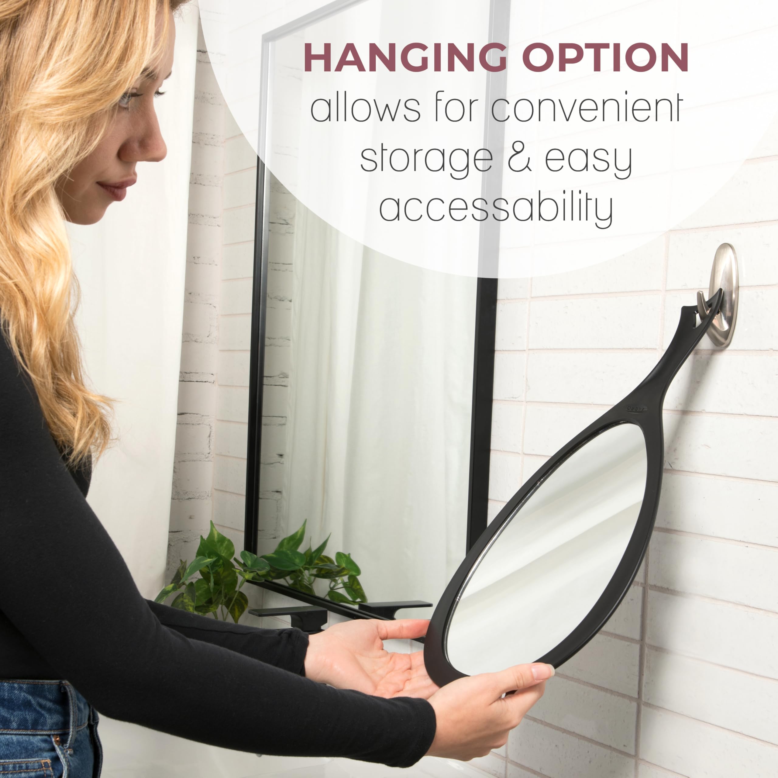 Premium optical glass on Zadro mirror ensures sharp reflections