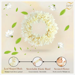 ZAINY Mogra Gajra reusable artificial jasmine set for festivals and special occasions.