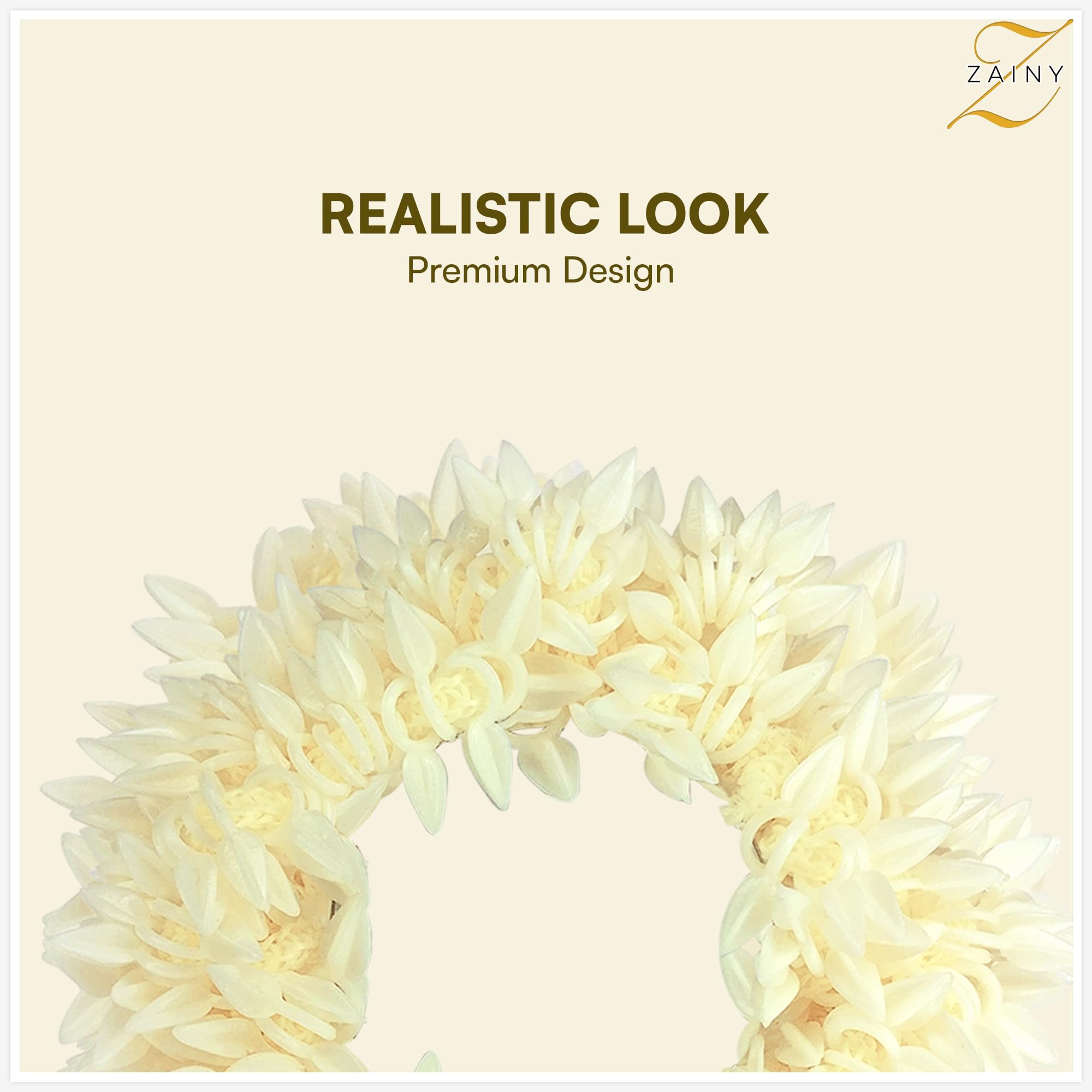 ZAINY Scented Mogra Gajra elegant bridal accessory with fragrant floral touch.