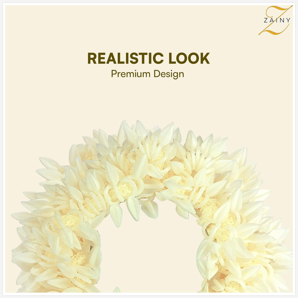 ZAINY Scented Mogra Gajra elegant bridal accessory with fragrant floral touch.