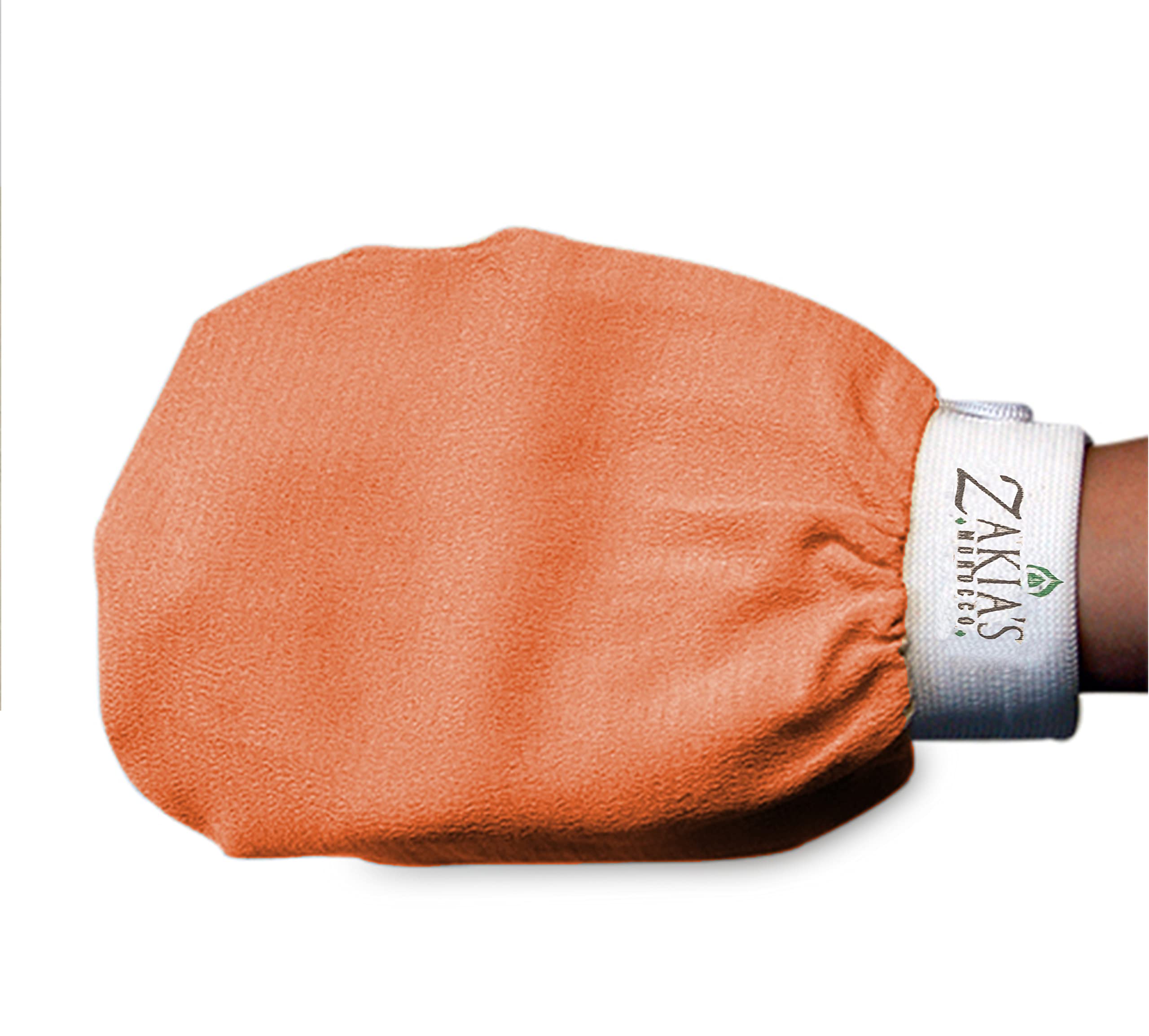 Zakia's Morocco Original Kessa exfoliating glove packaging beige pack travel-ready