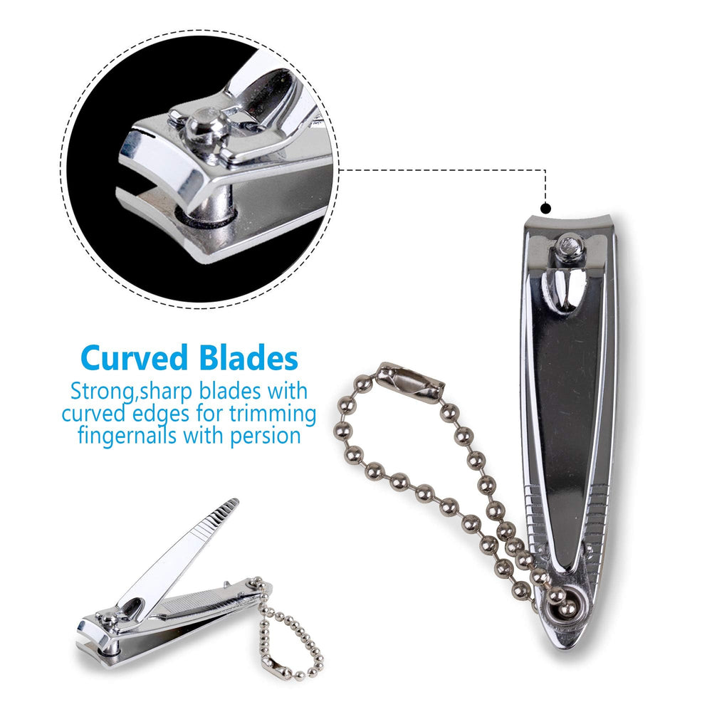 ZALIK nail clippers six-pack file-cleaner combo for quick grooming touch-ups