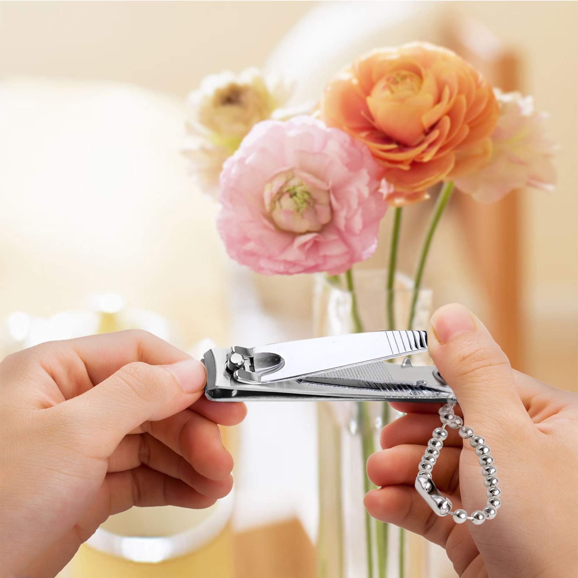 ZALIK nail clippers six-pack side view highlights ergonomic lever for comfort