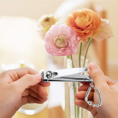 ZALIK nail clippers six-pack side view highlights ergonomic lever for comfort