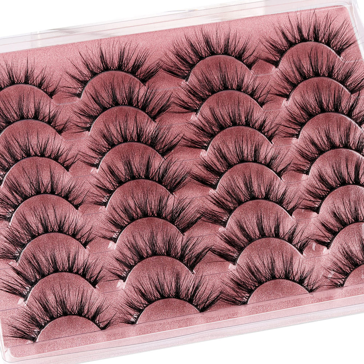 ZANLUFLY false eyelashes wispy natural look for everyday wear