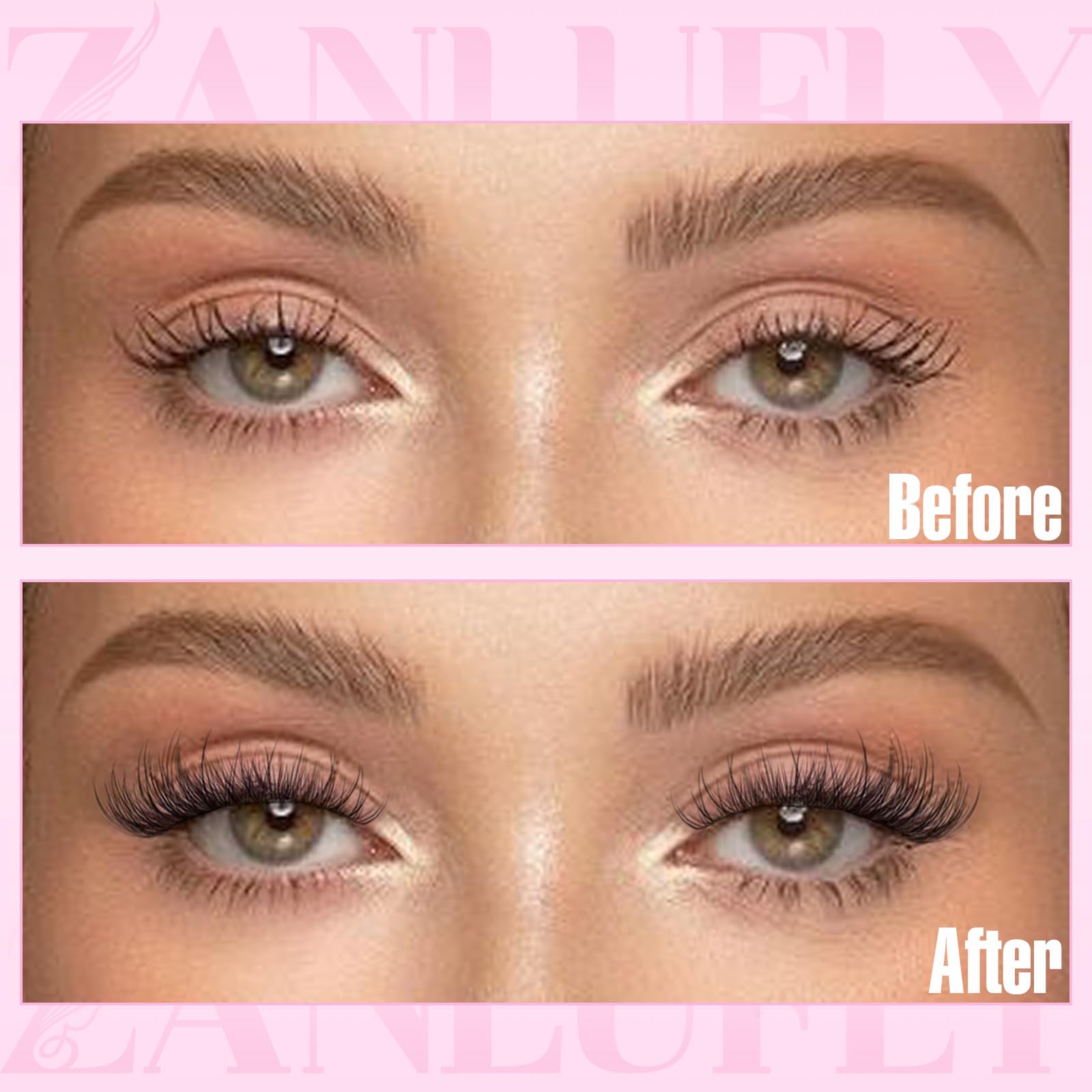 Zanlufly lash clusters at-home-diy-kit enable salon-like results at home.
