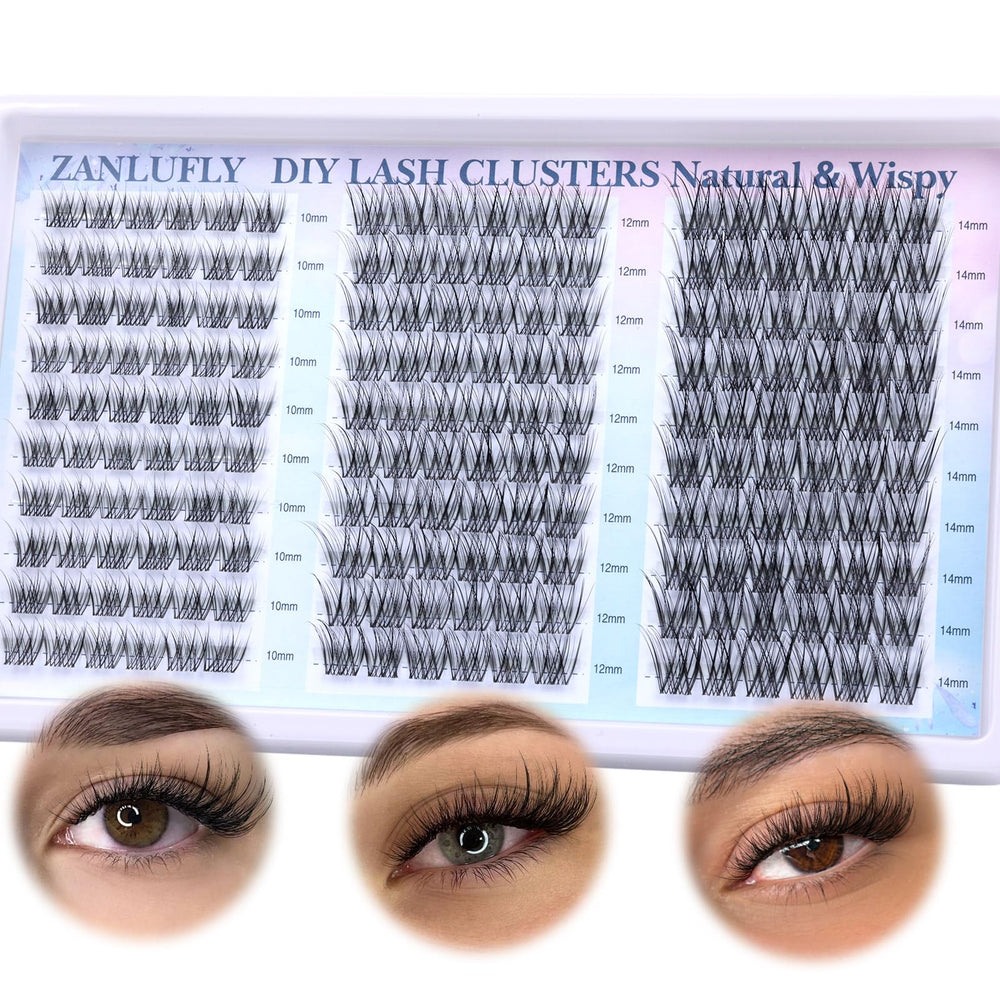 Zanlufly length range 10-14mm lashes offering versatile styling options.