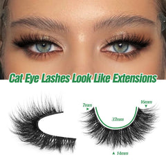 zanlufly natural wispy lashes cat-eye effect for effortless daily glamour.
