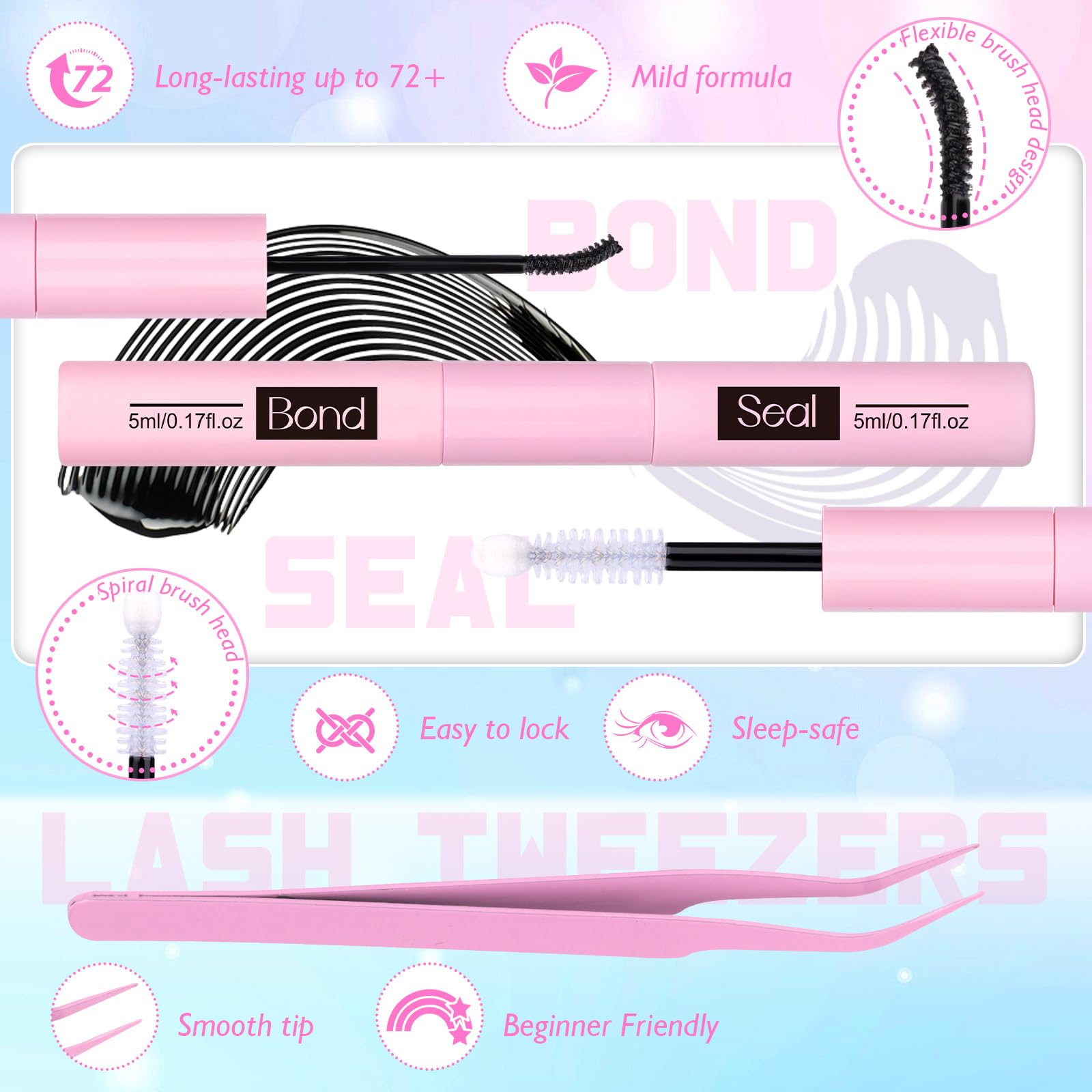 Zanlufly soft cotton band lashes shown for comfortable, seamless wear.
