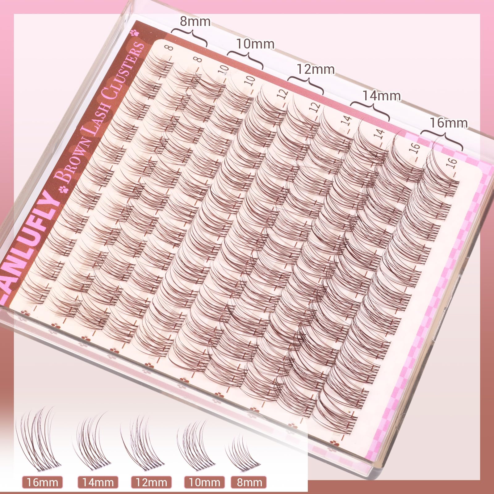 ZANLUFLY soft lightweight lash fibers for comfortable all-day wear.