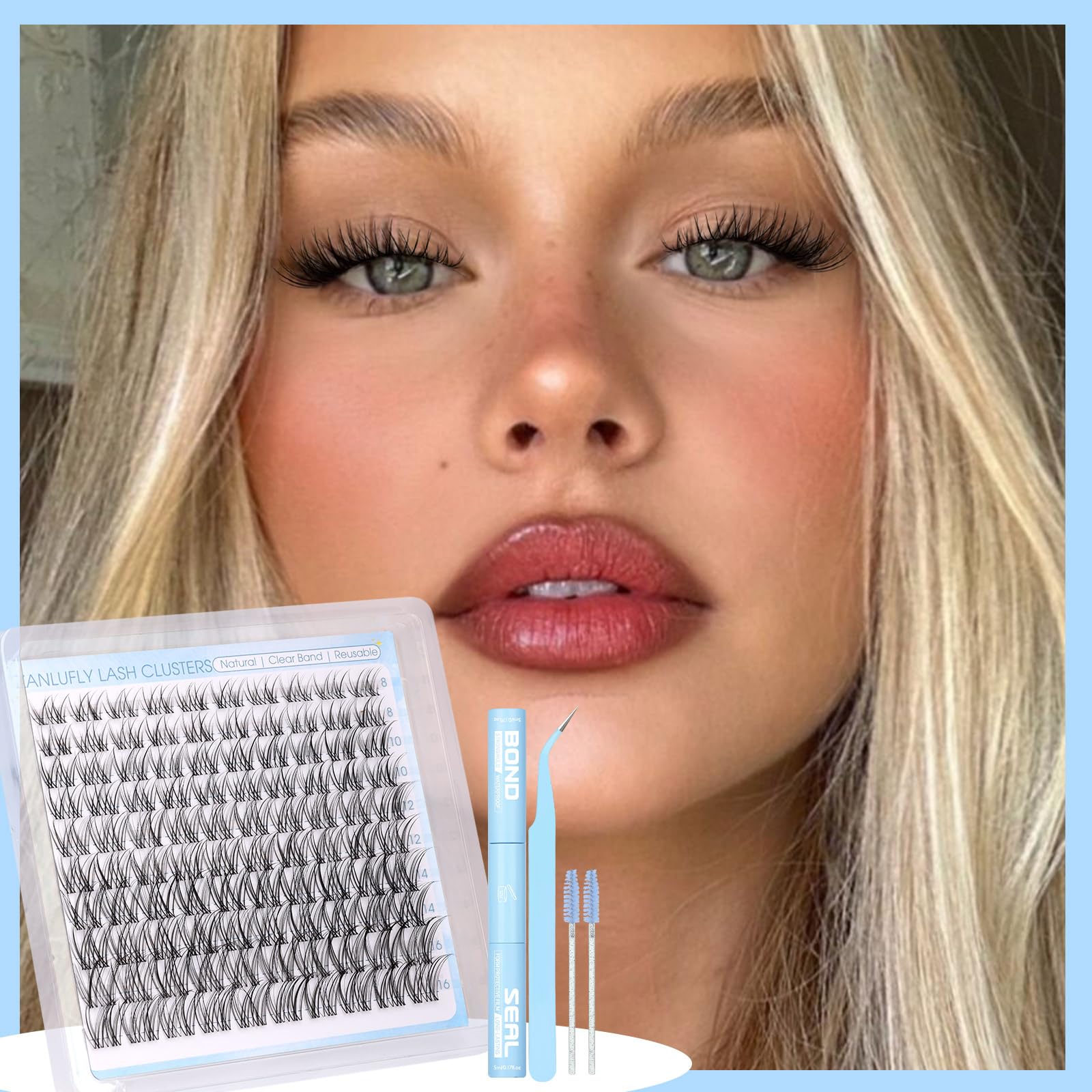 ZANLUFLY strong-hold lash glue for secure wear