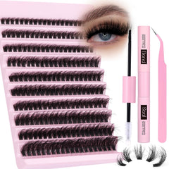 Zanlufly Volume Lashes Kit packaging for easy at-home upgrade.