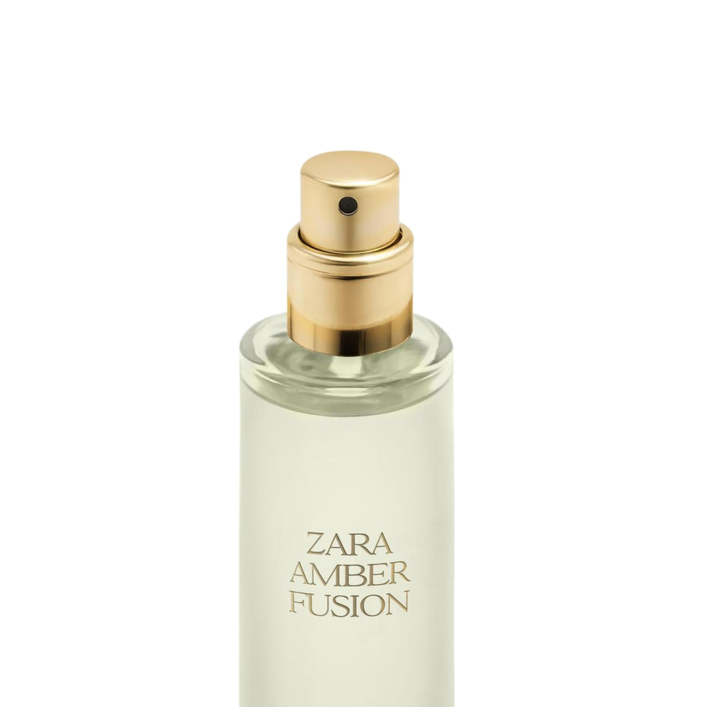 Zara Amber Fusion application on wrist, long-lasting aura throughout the day