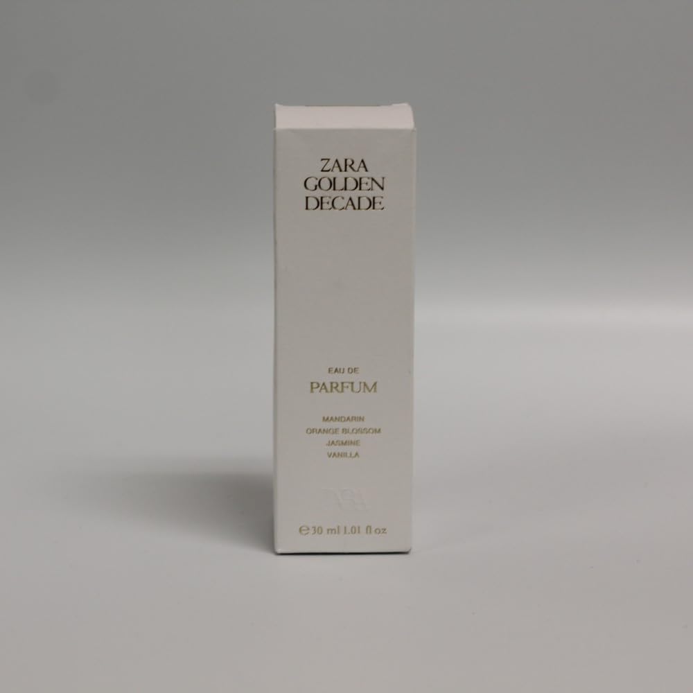 Zara Golden Decade EDP on skin for a lasting, versatile fragrance experience.