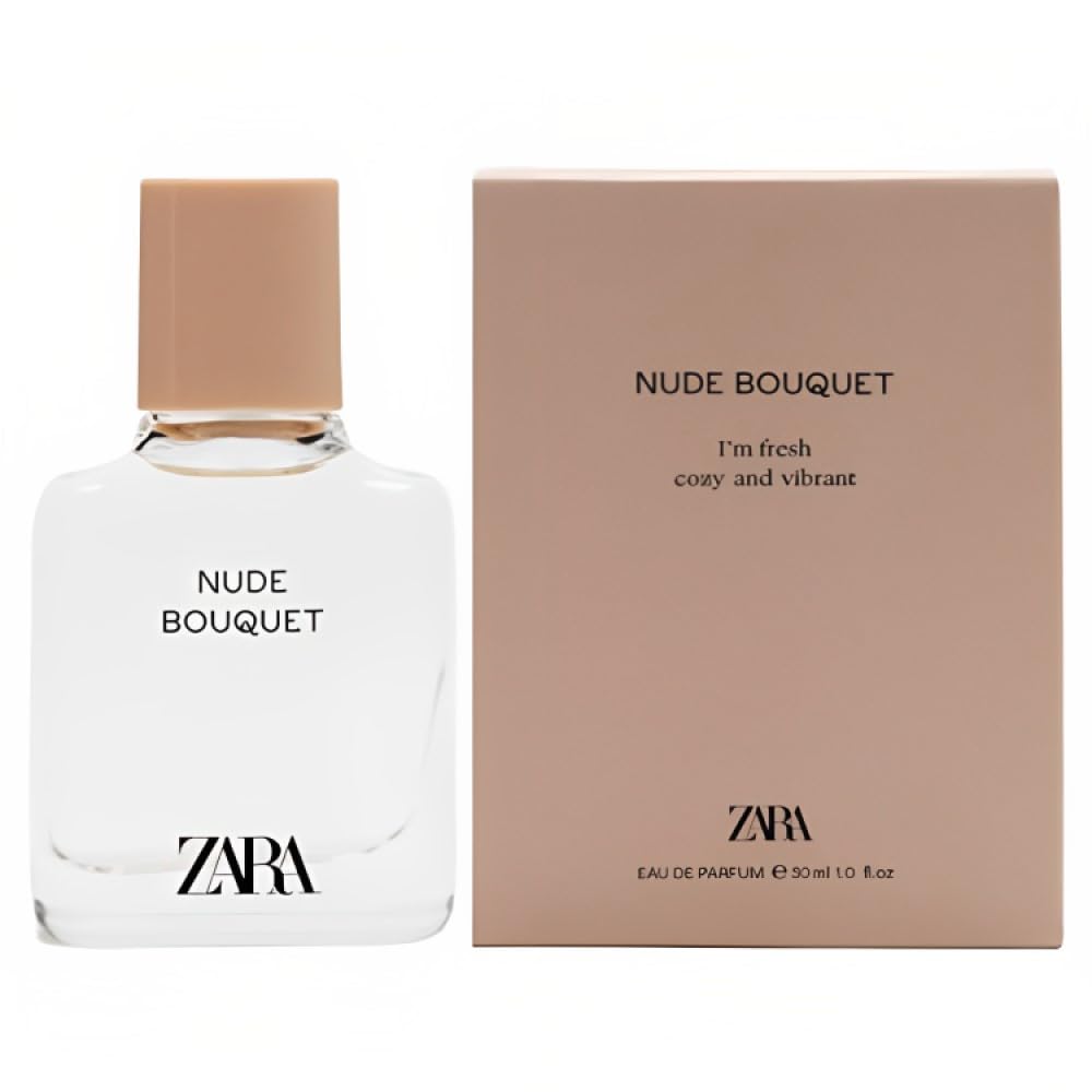 Zara Nude Bouquet bottle-front view shows elegant floral fragrance for daily wear