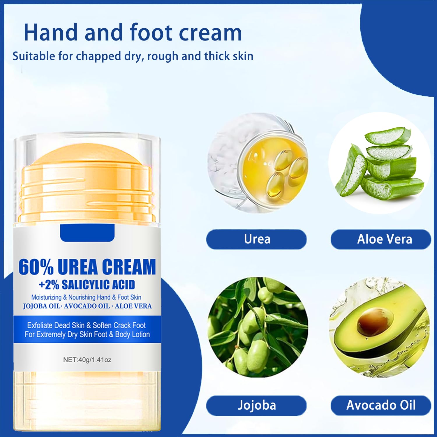 ZARICS heel care applying cream to cracked heels for comfort.