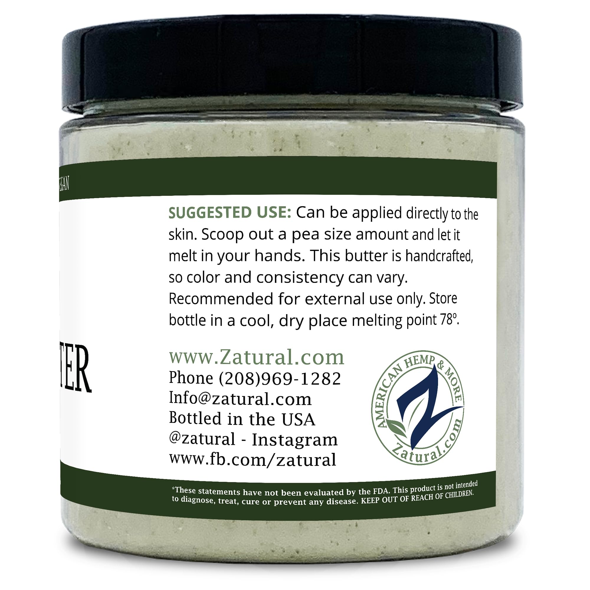 Zatural Handmade small-batch process highlights care and premium quality