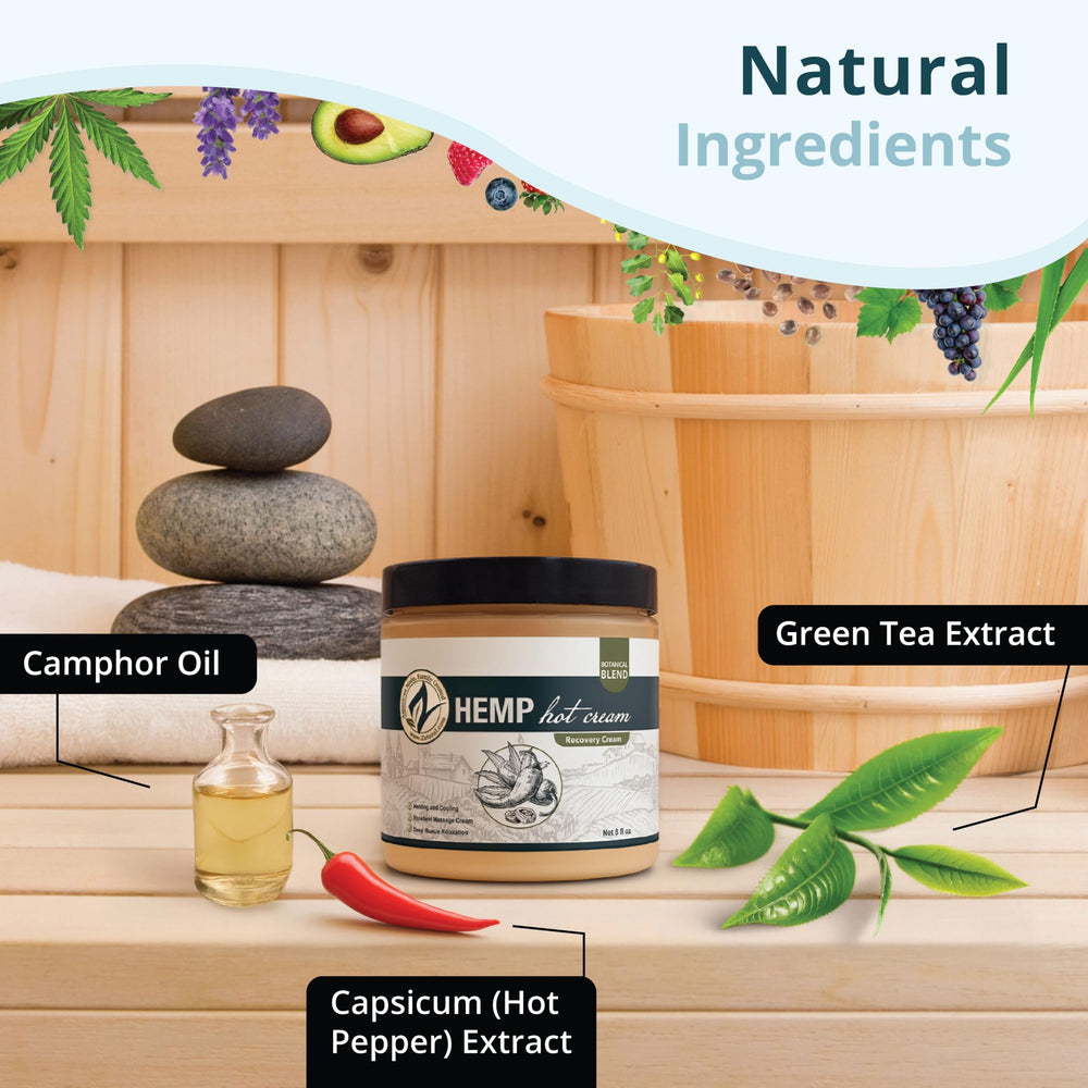 Zatural Hot Cream used in a body wrap for warmth and moisture.