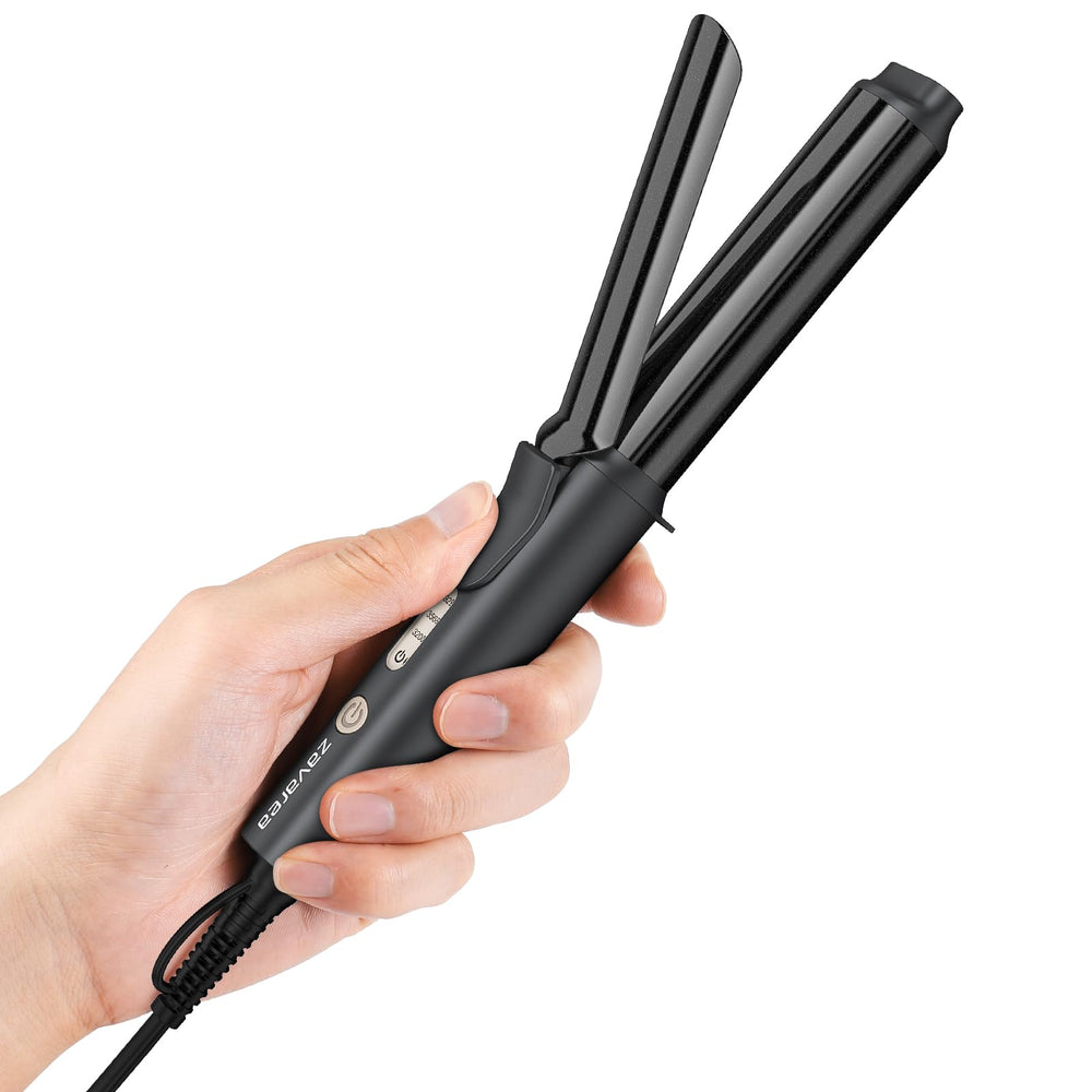 Zavarea curling iron with 1-inch ceramic barrel for smooth, defined curls.