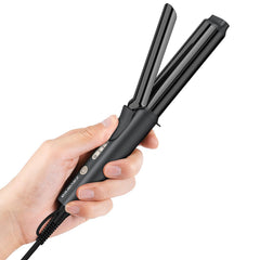 Zavarea curling iron with 1-inch ceramic barrel for smooth, defined curls.
