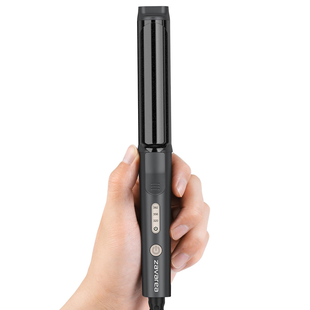 Zavarea curling iron features dual voltage for travel styling anywhere.