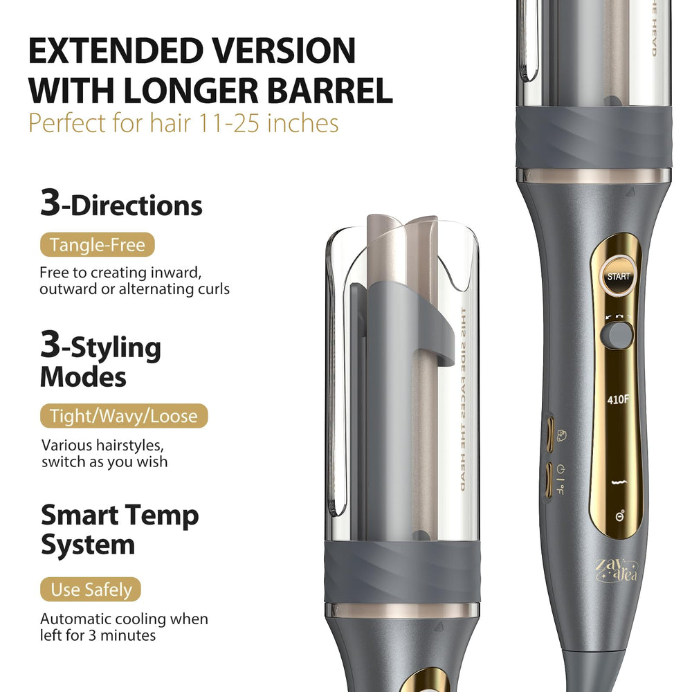Zavarea dual-voltage travel-friendly curling iron for worldwide use