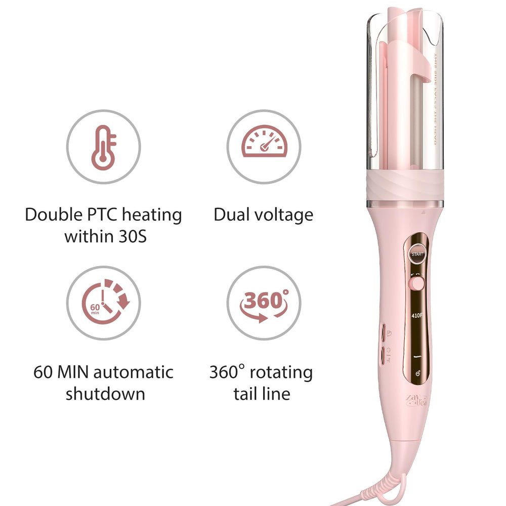 Zavarea dual voltage makes it travel-friendly for worldwide use.