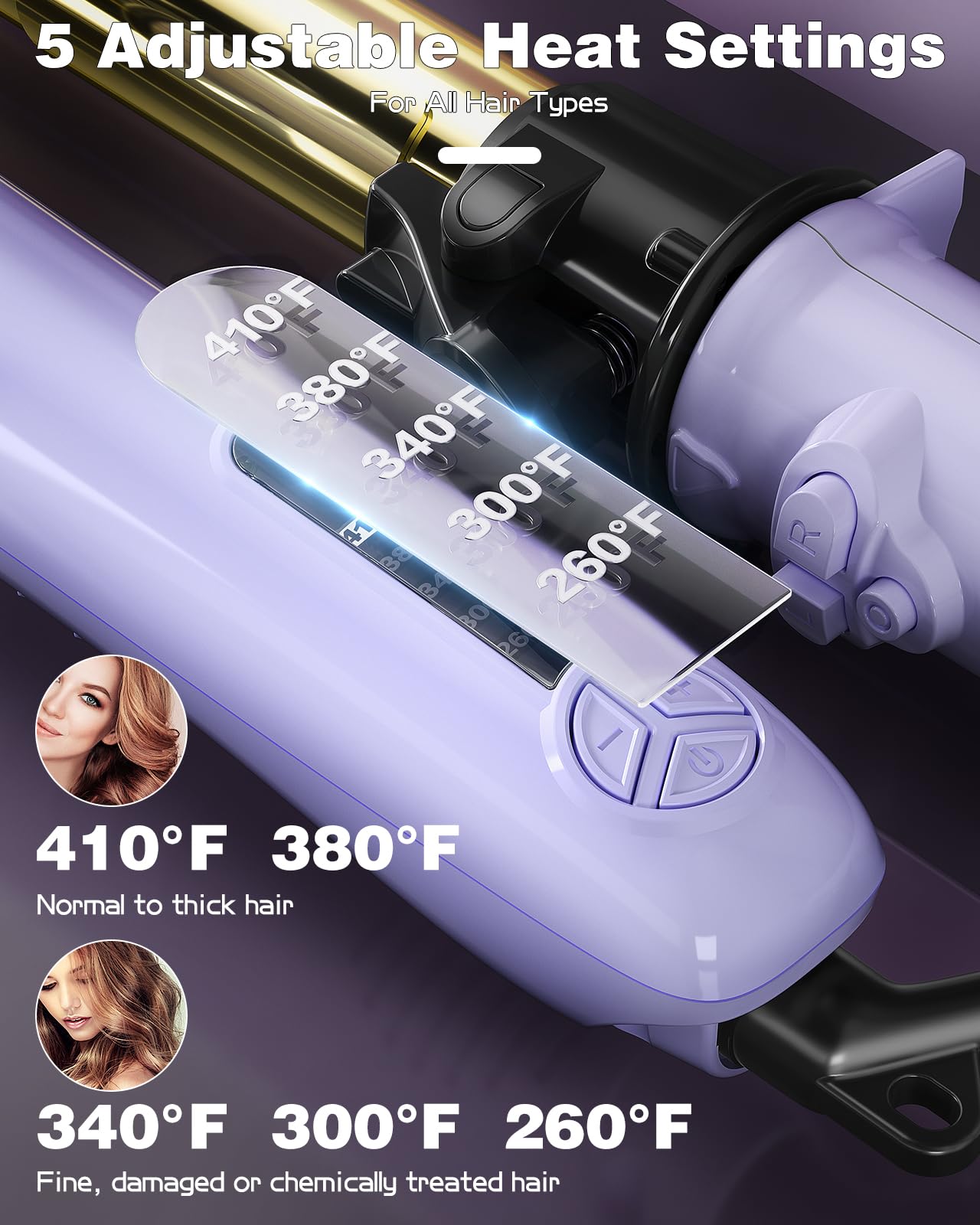 zavarea hair-styling-action clip holds hair securely for precise curling.