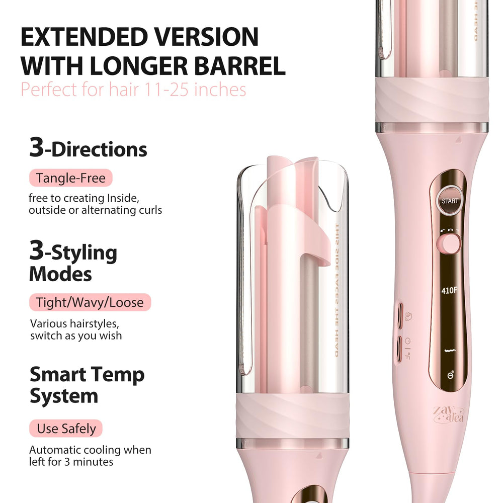 Zavarea long 3.2-inch barrel suits medium to long hair.