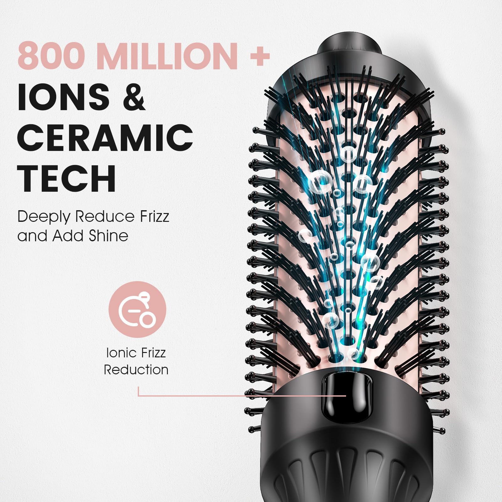 Zavarea Thermal Brush Glow-Lock for enhanced shine during use.