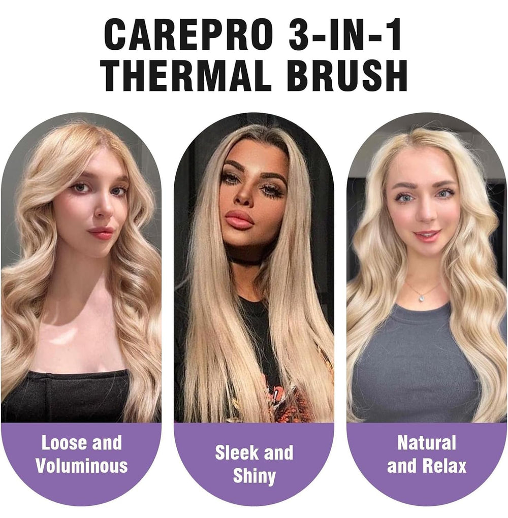 Zavarea Thermal Brush ionic technology reduces frizz and adds smoothness.