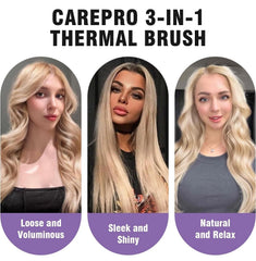 Zavarea Thermal Brush ionic technology reduces frizz and adds smoothness.