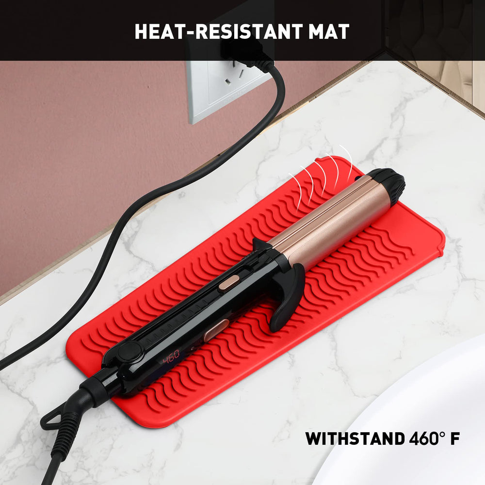 ZAXOP red silicone mat pouch texture highlights non-slip grip for stable tools